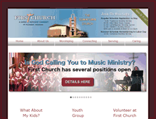 Tablet Screenshot of mtpfumc.org